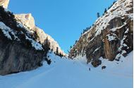 Ponte dell'Immacolata sulla neve in Alta Badia 