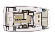 Catamarano Bali 4.1 - layout dinette