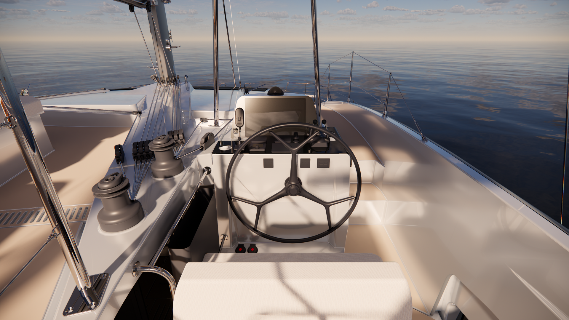 Aquila 45 Sail — flybridge vista IV