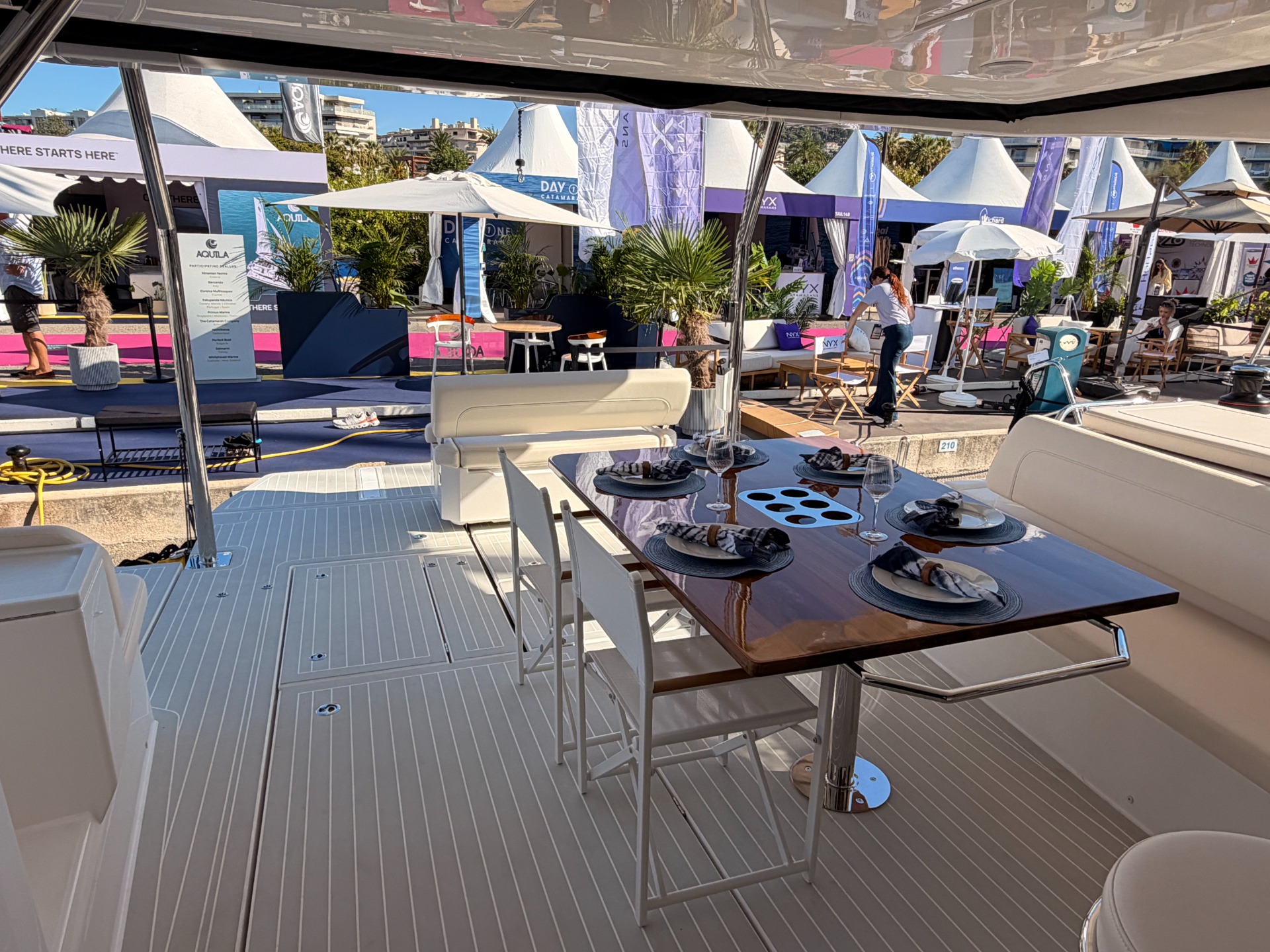 Aquila 45 Sail — pozzetto di poppa vista VI