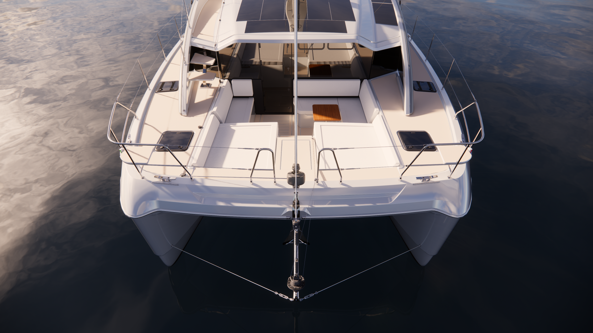 Aquila 45 Sail — cockpit di prua