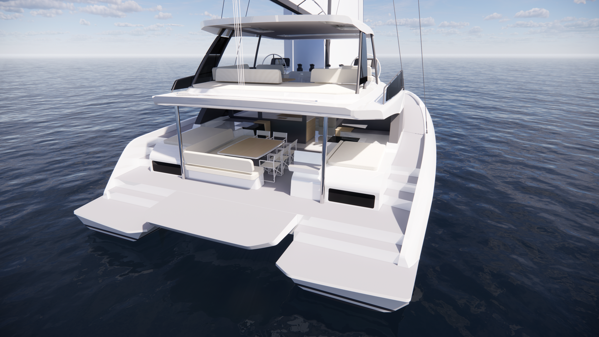 Aquila 65 Sail — cockpit di poppa